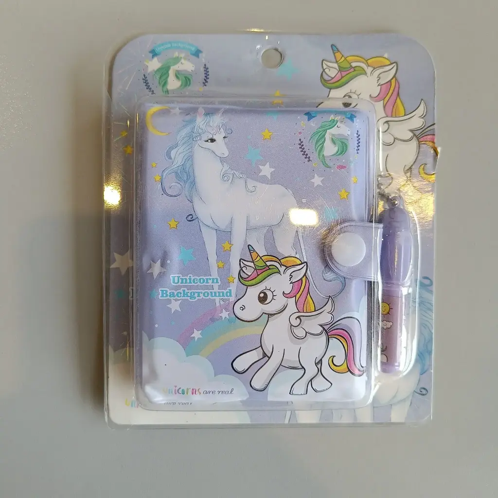 Unicorn diary pen set small